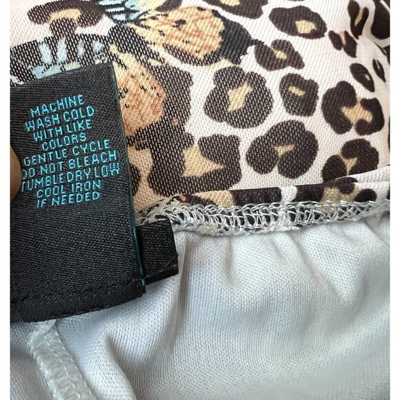 Rue+ Y2K Mini Slip Dress  Womens Size 3X  Whimsigoth Animal & Butterfly Print - Picture 6 of 6